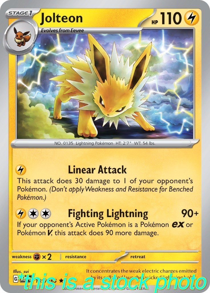 Jolteon Rare Holofoil NM [SV: Scarlet & Violet 151 – 135/165]