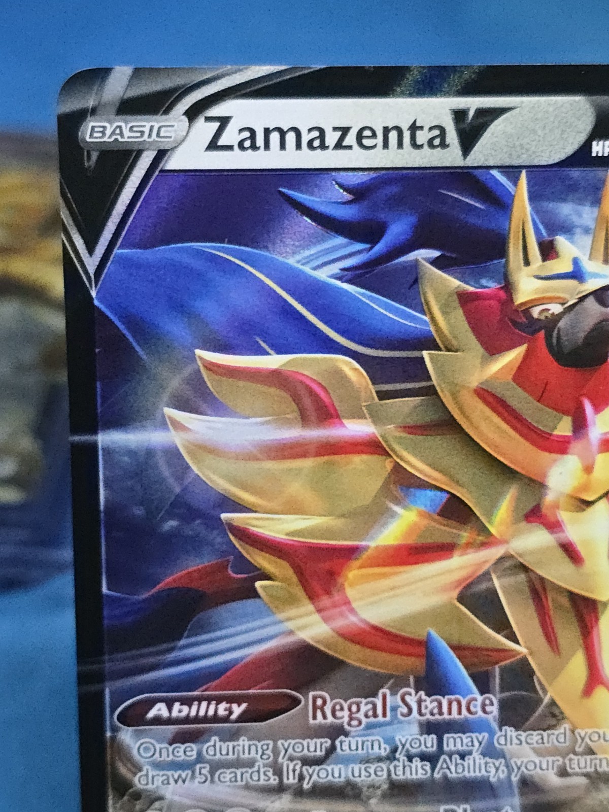 Zamazenta V 105/172 V Rare Pokemon Brilliant Stars Holo NM/M Holo