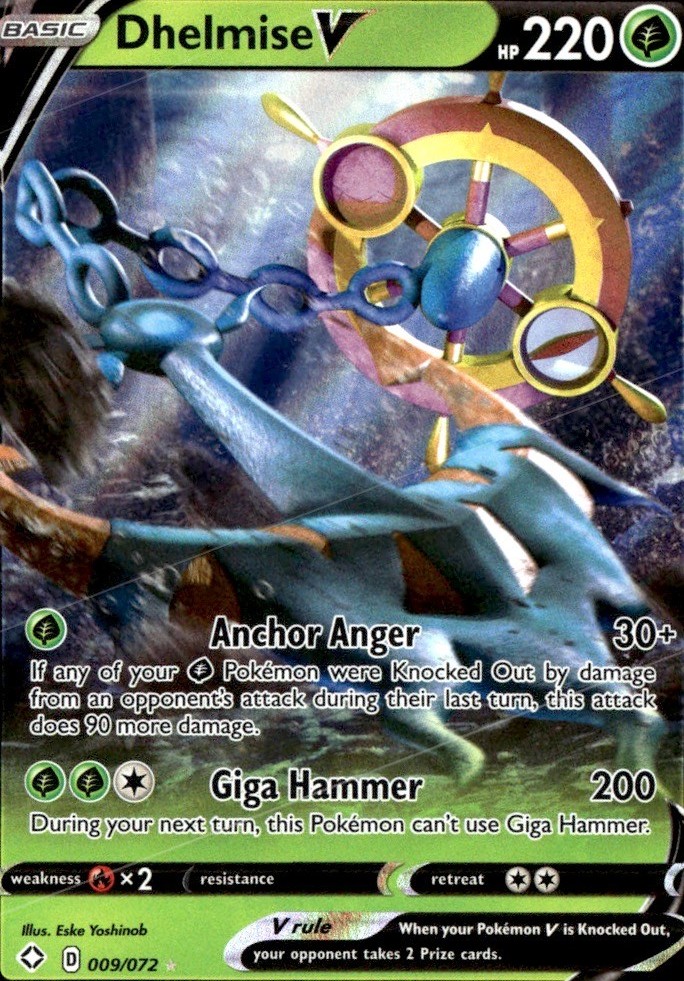Dhelmise V Ultra Rare Shining Fates 009/072 NM Eske Yoshinob