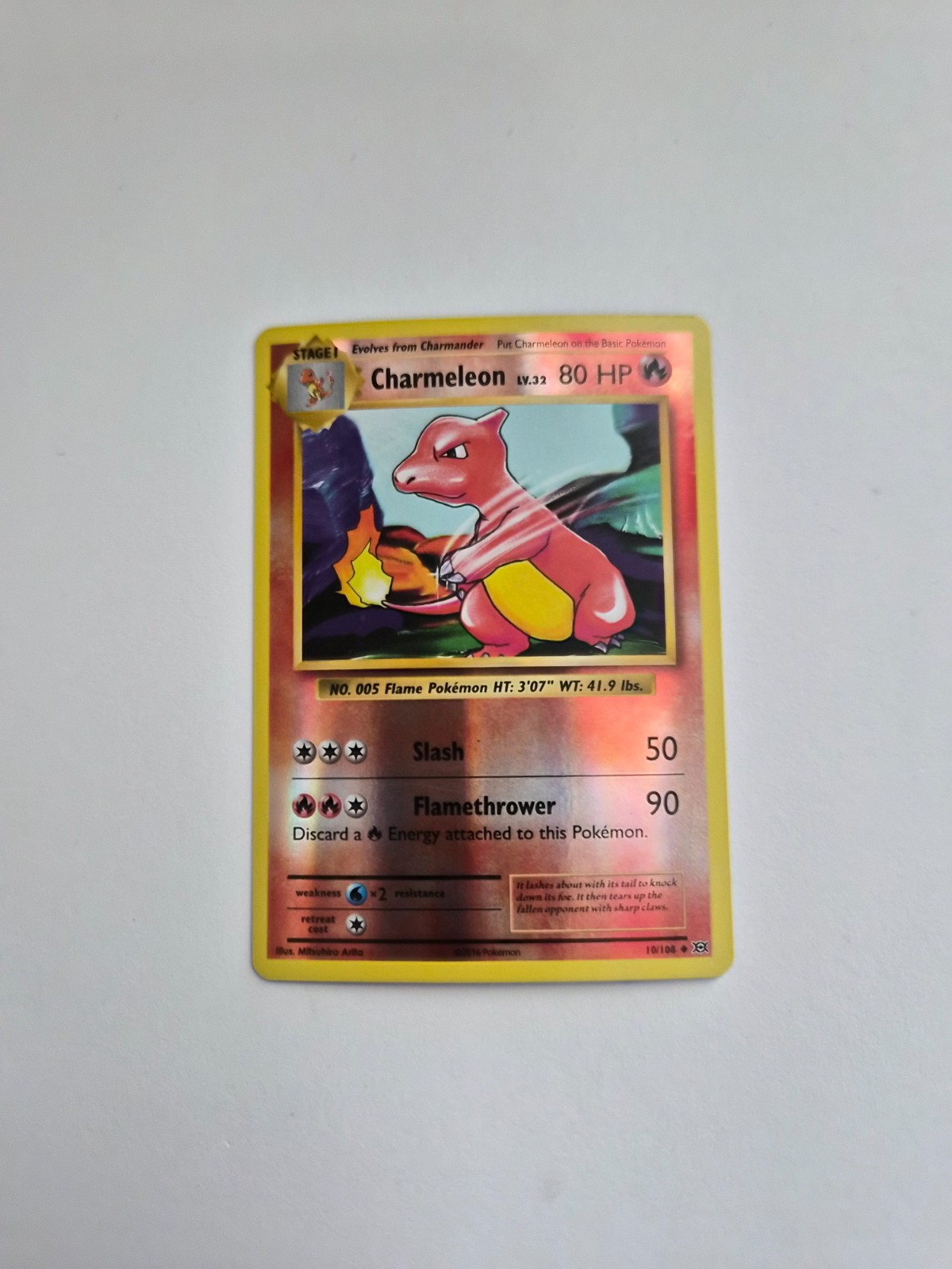 Charmeleon – 2016 Pokemon XY Evolutions Reverse Holo #10/108 – NM/MT