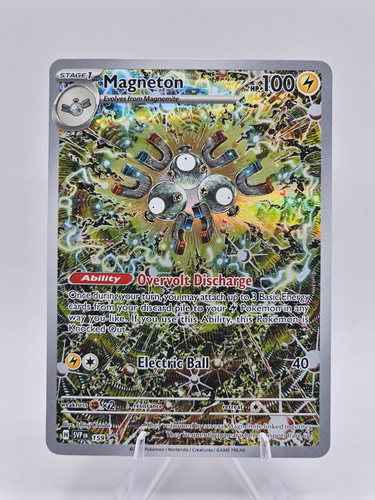 Pokemon TCG: Magneton 159 SV Scarlet & Violet Promo Holo