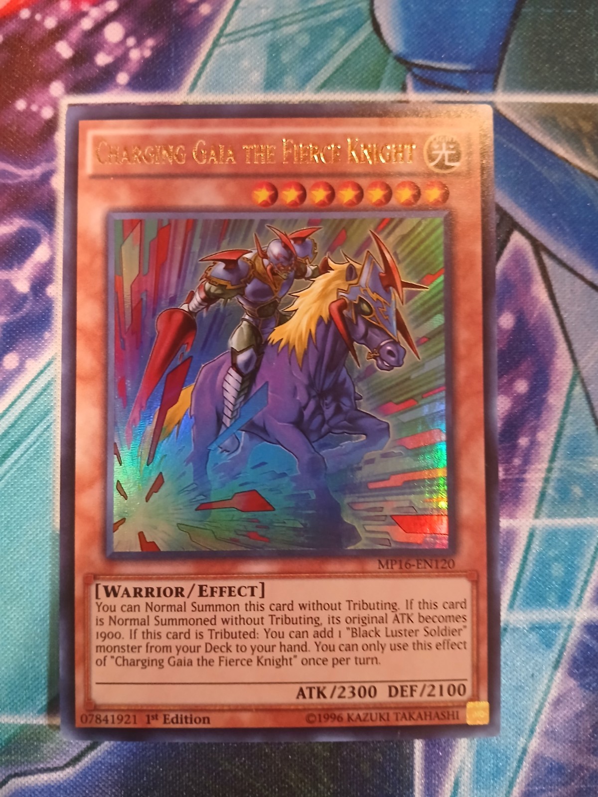 Yugioh Charging Gaia the Fierce Knight MP16-EN120 1ST ED NM ULTRA