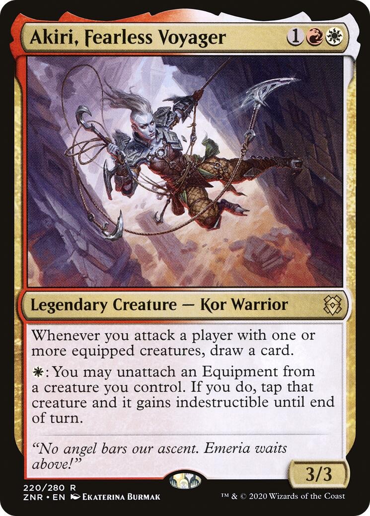 NM – Akiri, Fearless Voyager [ZNR – 220] Zendikar Rising