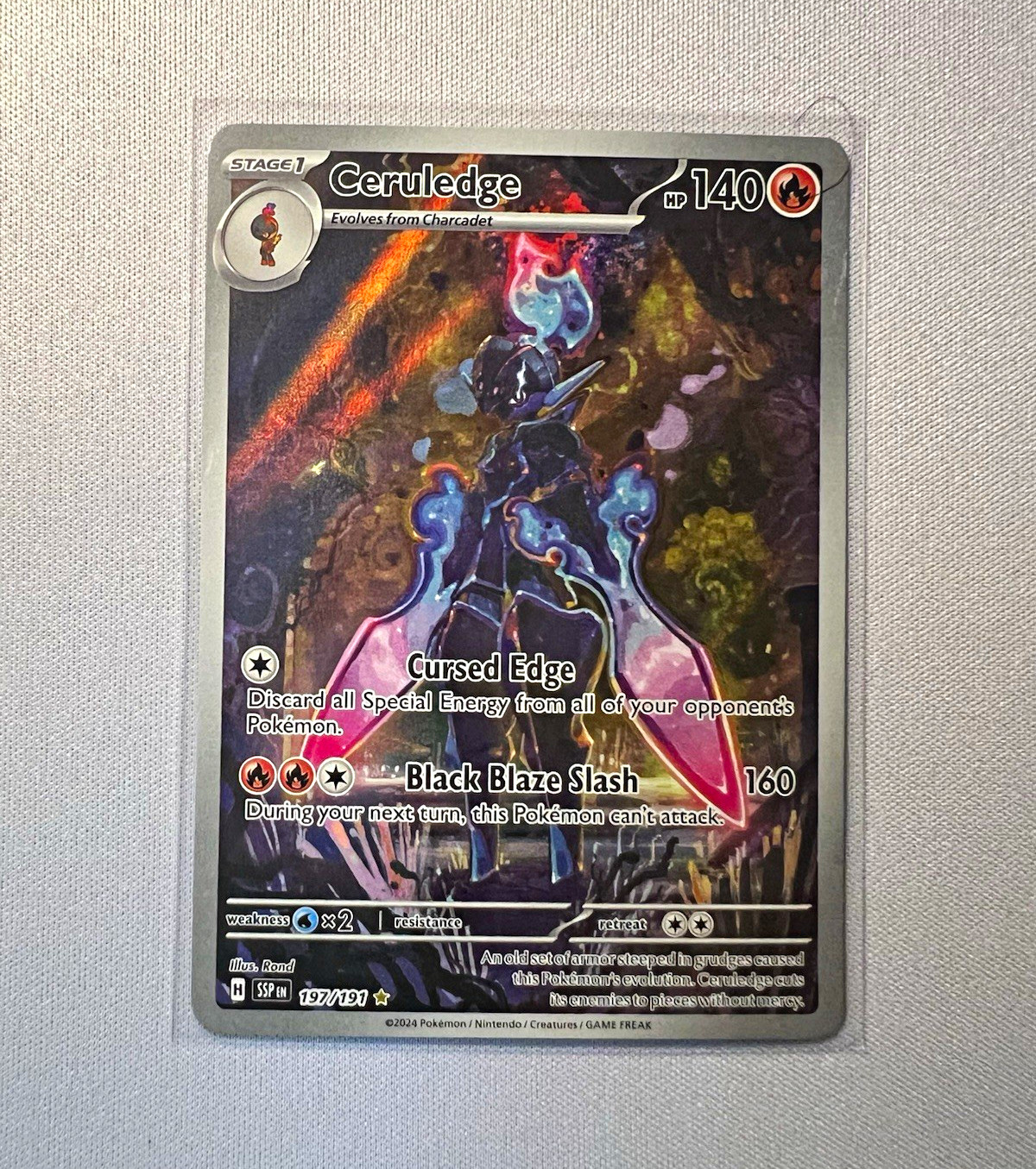 Pokémon TCG Ceruledge Surging Sparks 197/191 Illustration Rare Holo ENG