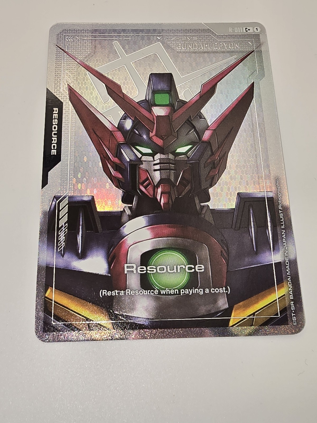 Gundam TCG Card Game Dual Impact Foil Resource GD02 C+ R-011 Gundam Epyon