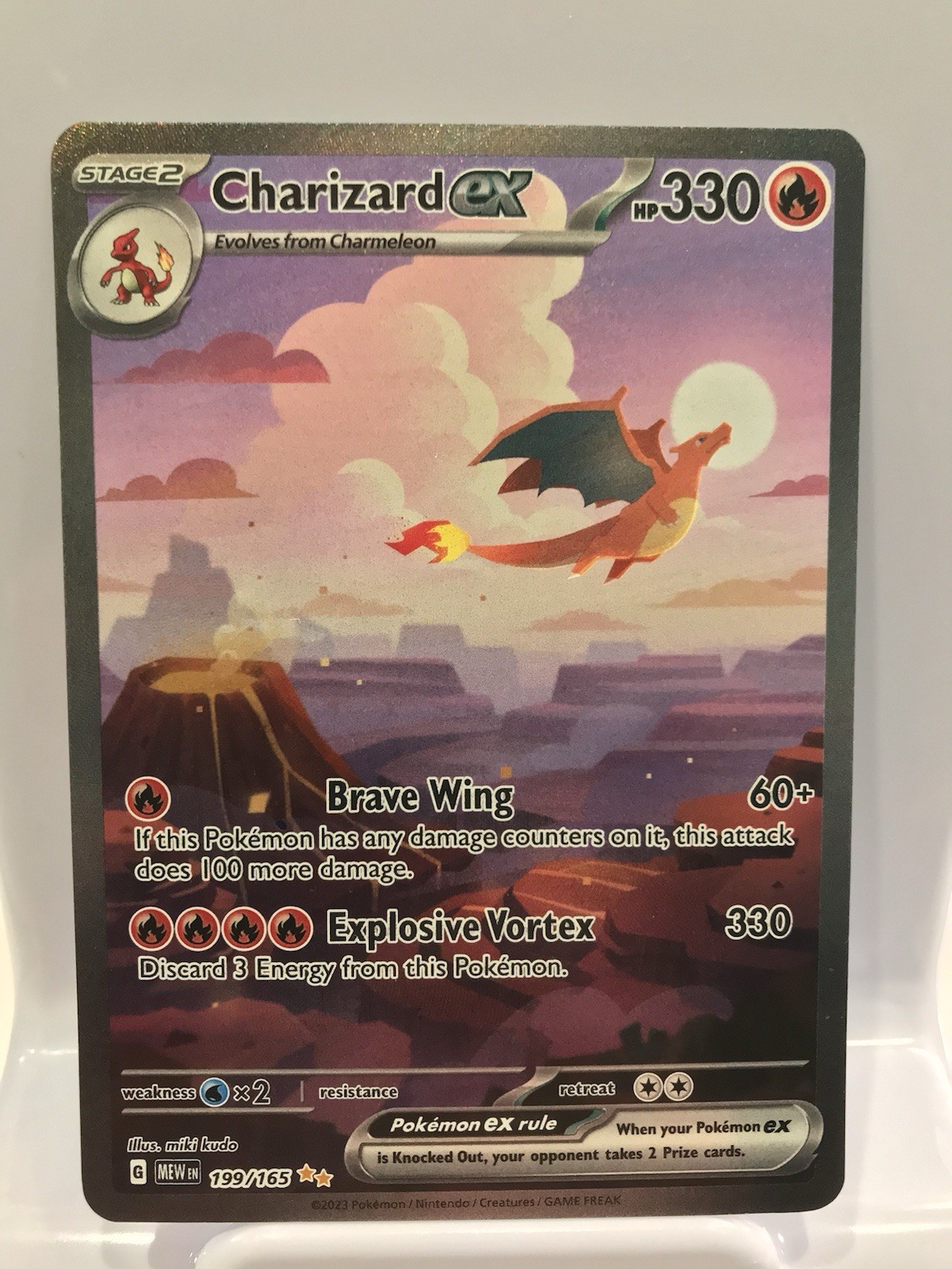 Charizard ex 199/165 Sv: Scarlet & Violet 151 Holo!