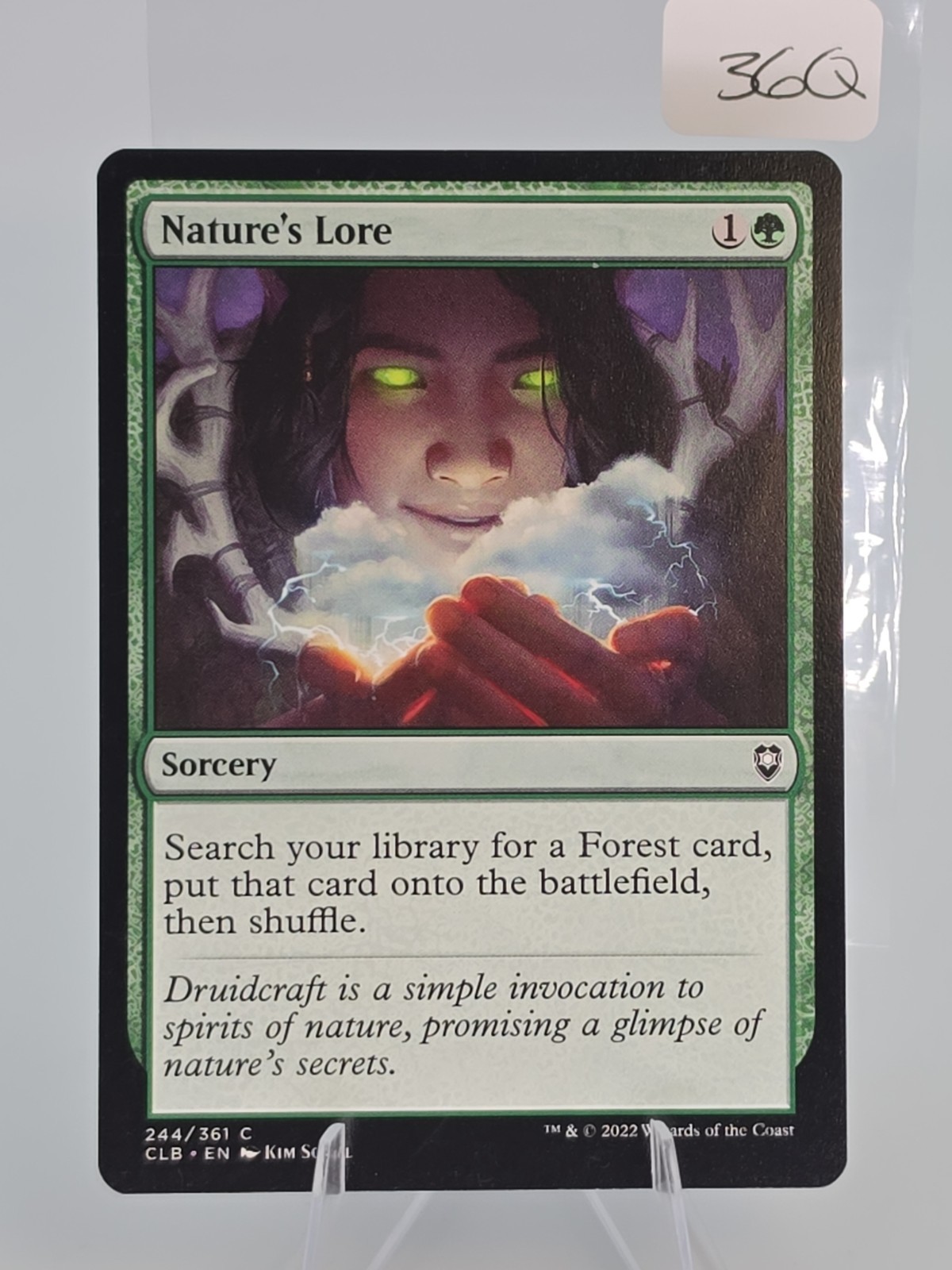 Nature’s Lore Commander Legends Battle for Baldur’s Gate #244 Regular Mtg NM