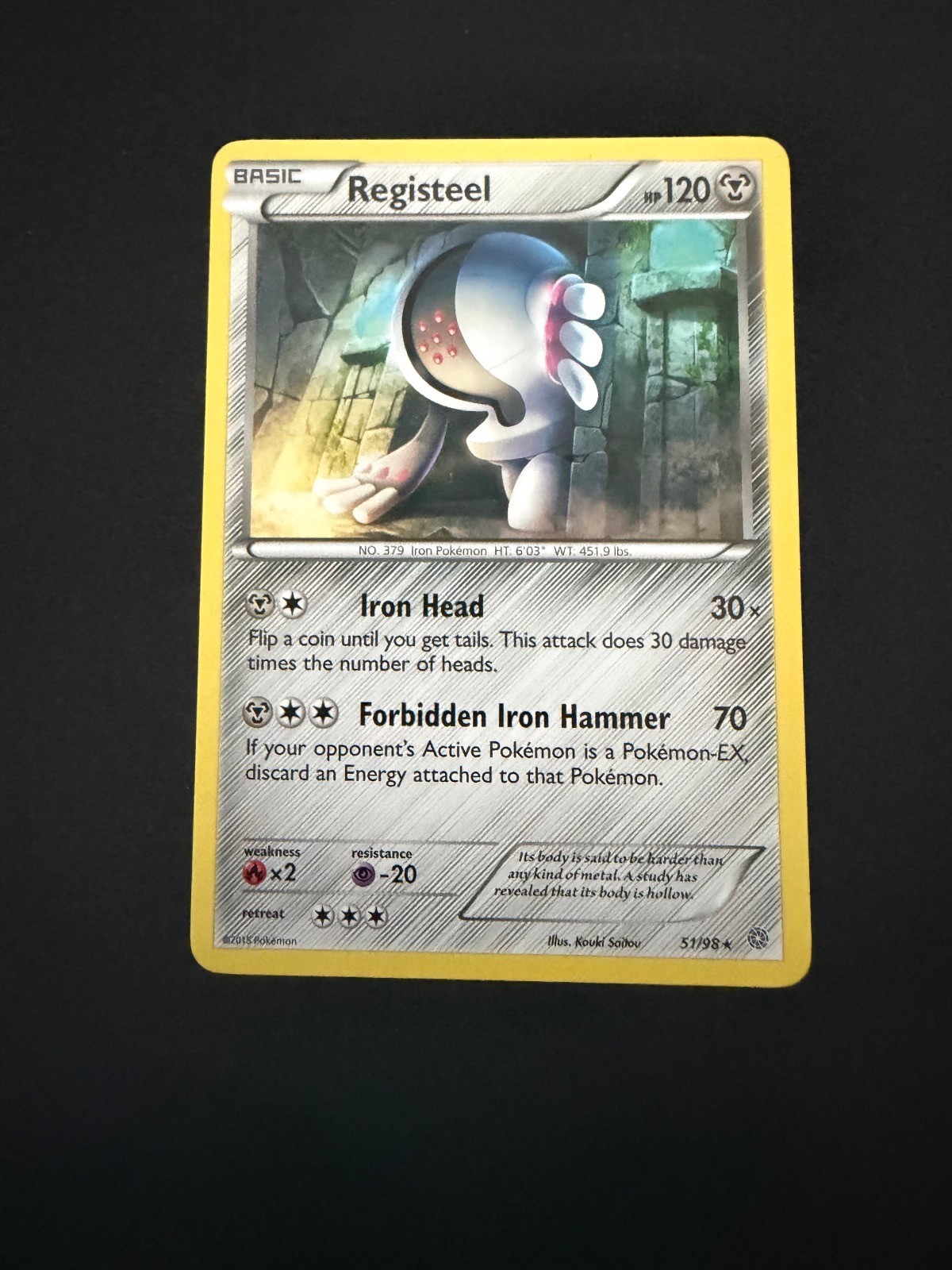 Registeel 51/98 Rare Ancient Origins Pokemon Near Mint