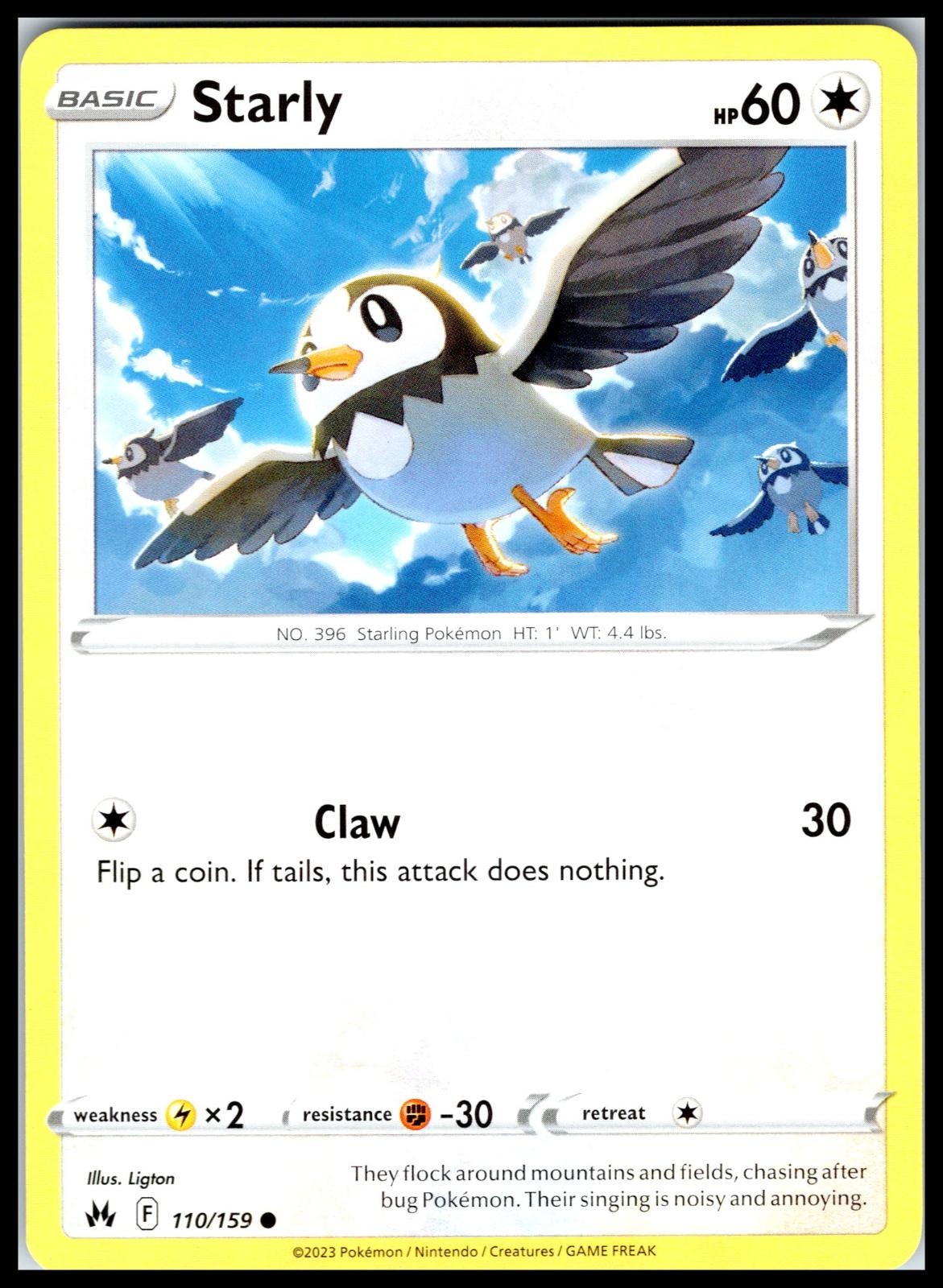 STARLY – Pokemon – Ligton 110/159 CRZ Crown Zenith – LP