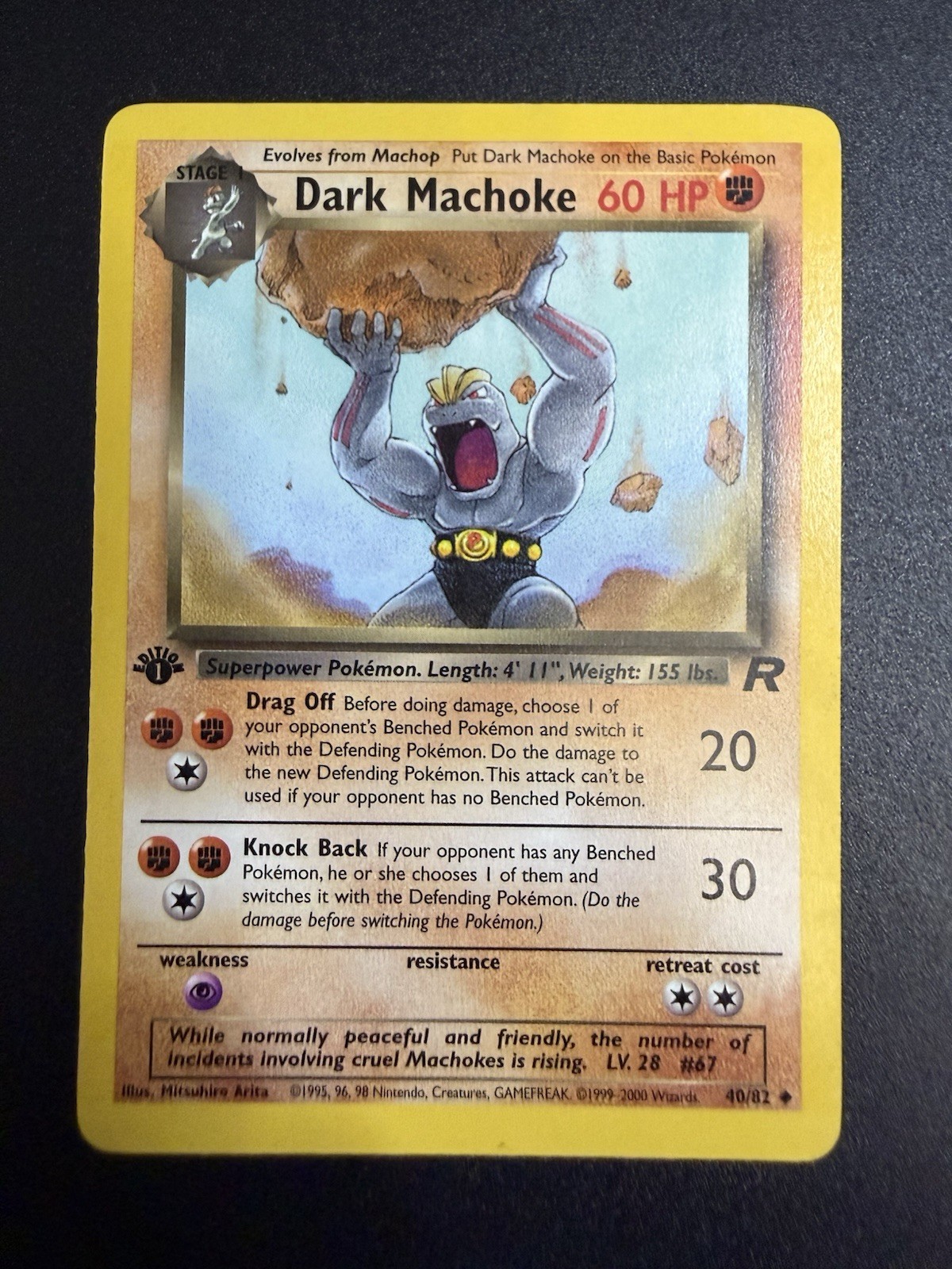 Dark Machoke 40/82 Team Rocket Regular