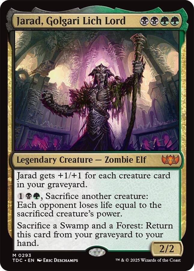 1x Jarad, Golgari Lich Lord – Commander: Tarkir: Dragonstorm – NM – MTG