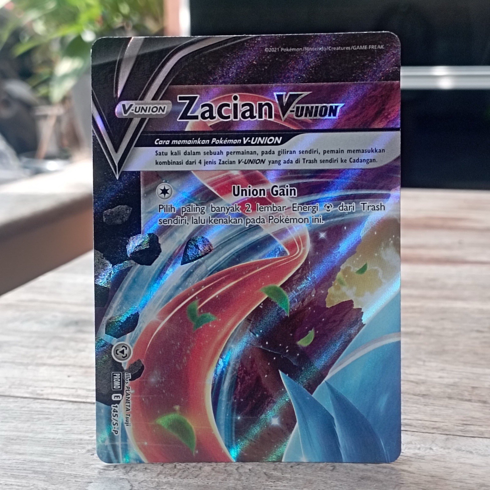 3 Sets Pokemon V-UNION Promo Mewtwo Zacian Greeninja Promo Pokemon TCG indonesia