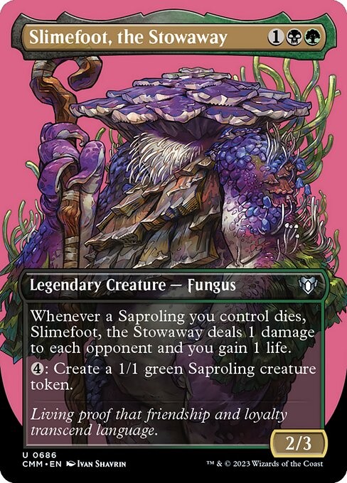 Slimefoot, the Stowaway NonFoil Commander Masters 686 NM MTG