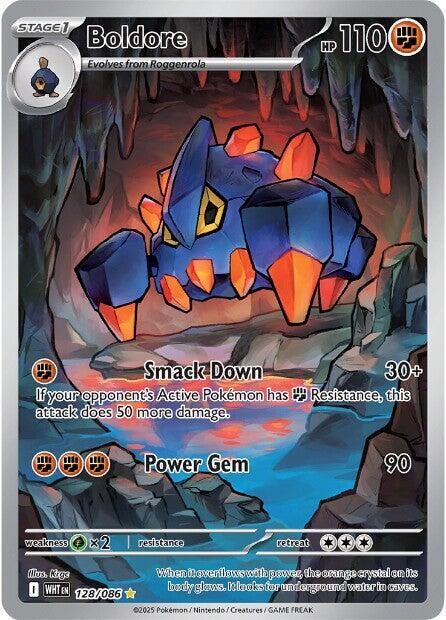 Boldore – Illustration Rare Holo SV: White Flare 128/086 NM 5ban Graphics