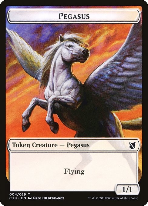 Pegasus MTG Commander 2019 Token NM x4 (1/1 Flying) – Magic Card
