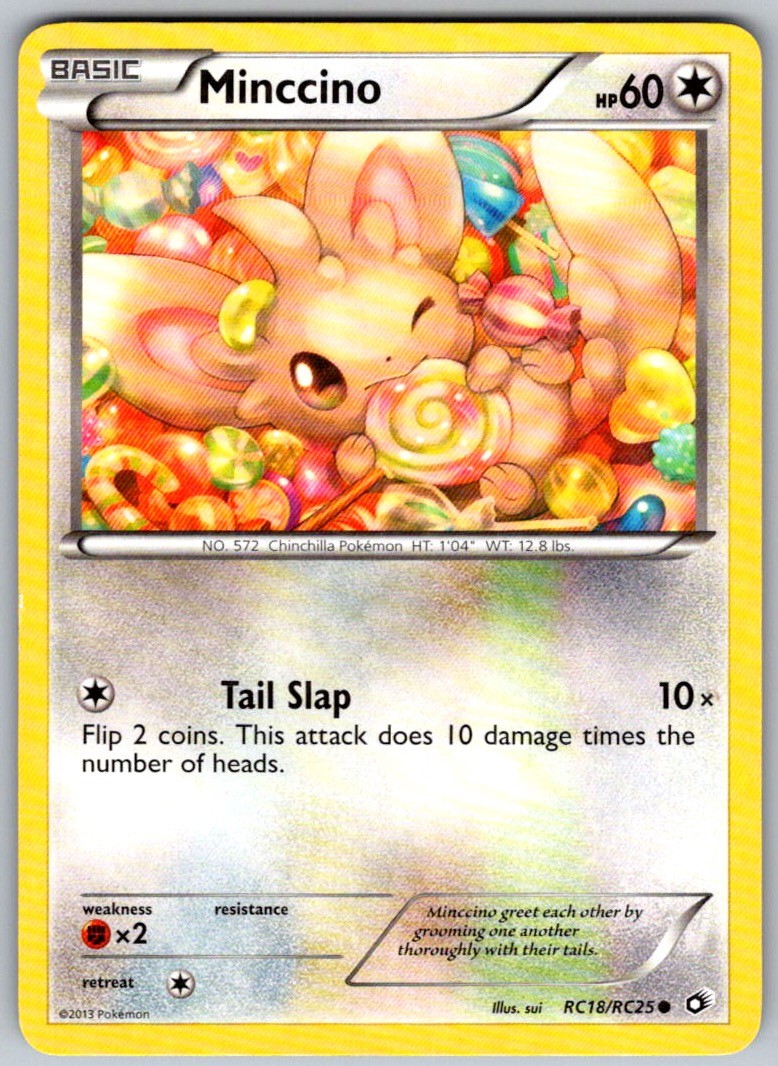 Minccino RC18/RC25 Holo Legendary Treasures: Radiant Collection Pokemon LP