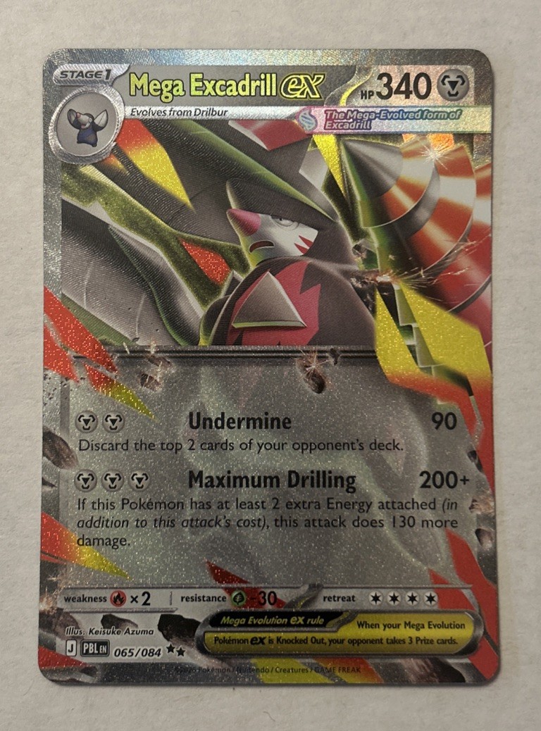 Pokemon TCG Mega Excadrill EX 065/084 Pitch Black