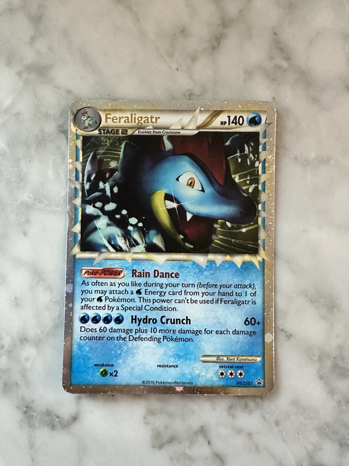 Feraligatr Prime HGSS07 Holo Card NM