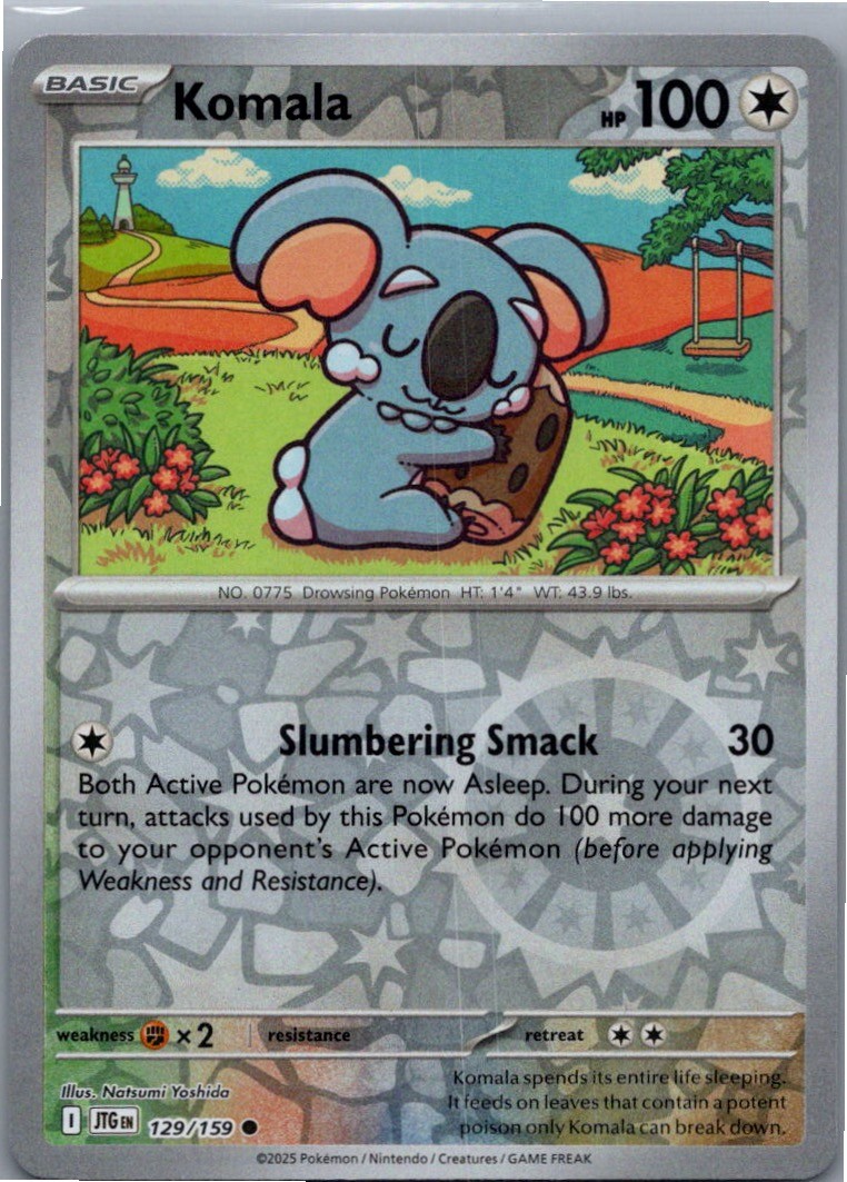 Komala Reverse Holo Common SV09: Journey Together 129/159 NM Natsumi Yoshida