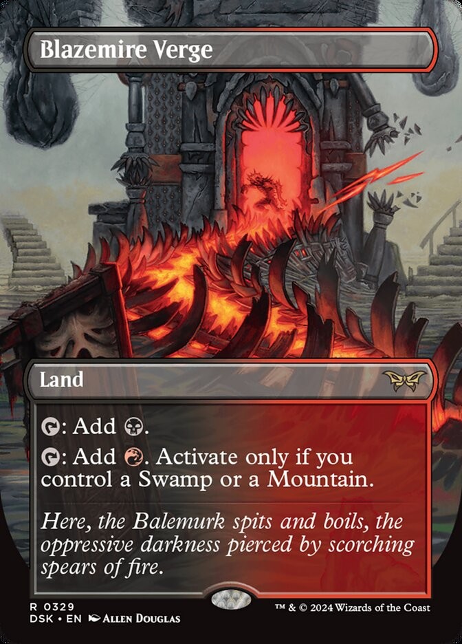 MTG Magic the Gathering Blazemire Verge (329/501) Duskmourn House of Horror LP