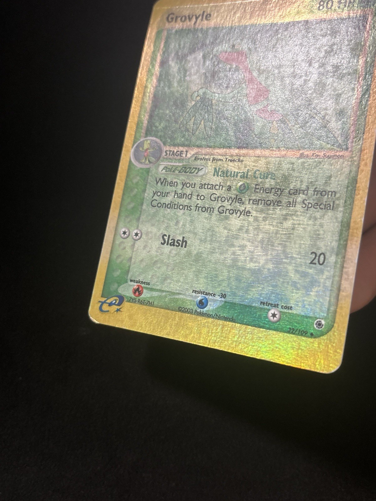 Grovyle 32/109 Ruby & Sapphire Reverse Holo Pokemon TCG – MP (Print Line Front)
