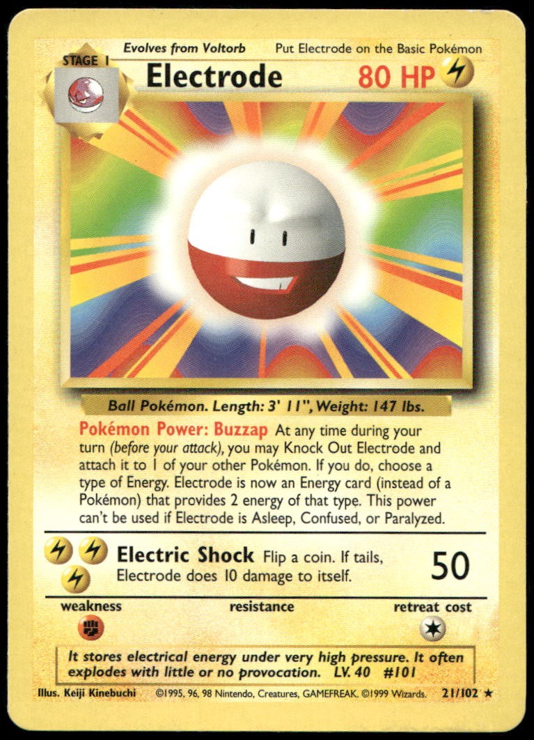 Electrode Rare Base Set 021/102 MP