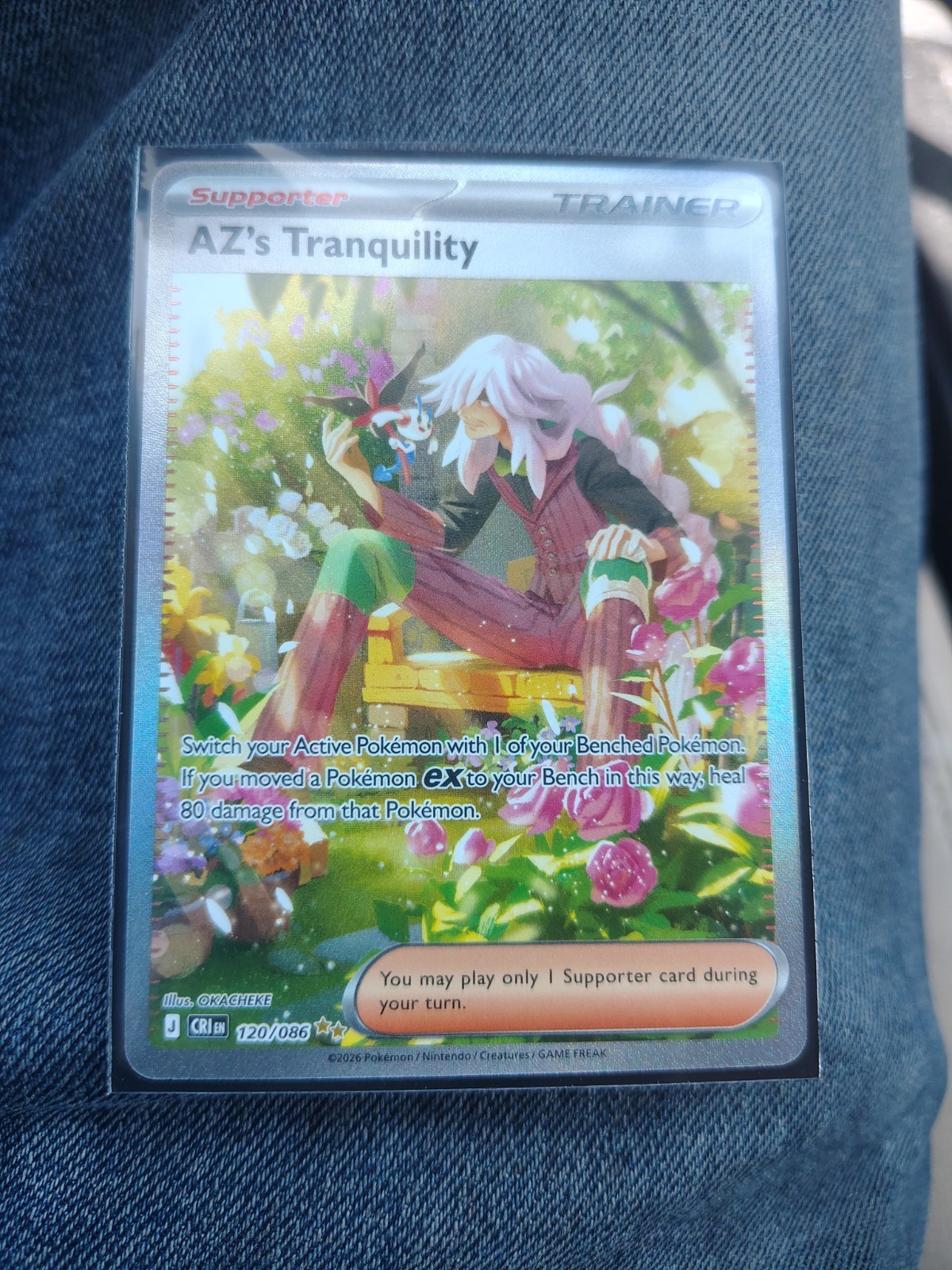 Chaos Rising AZ’s Tranquility 120/086 Full Art, Pack Fresh Pokemon