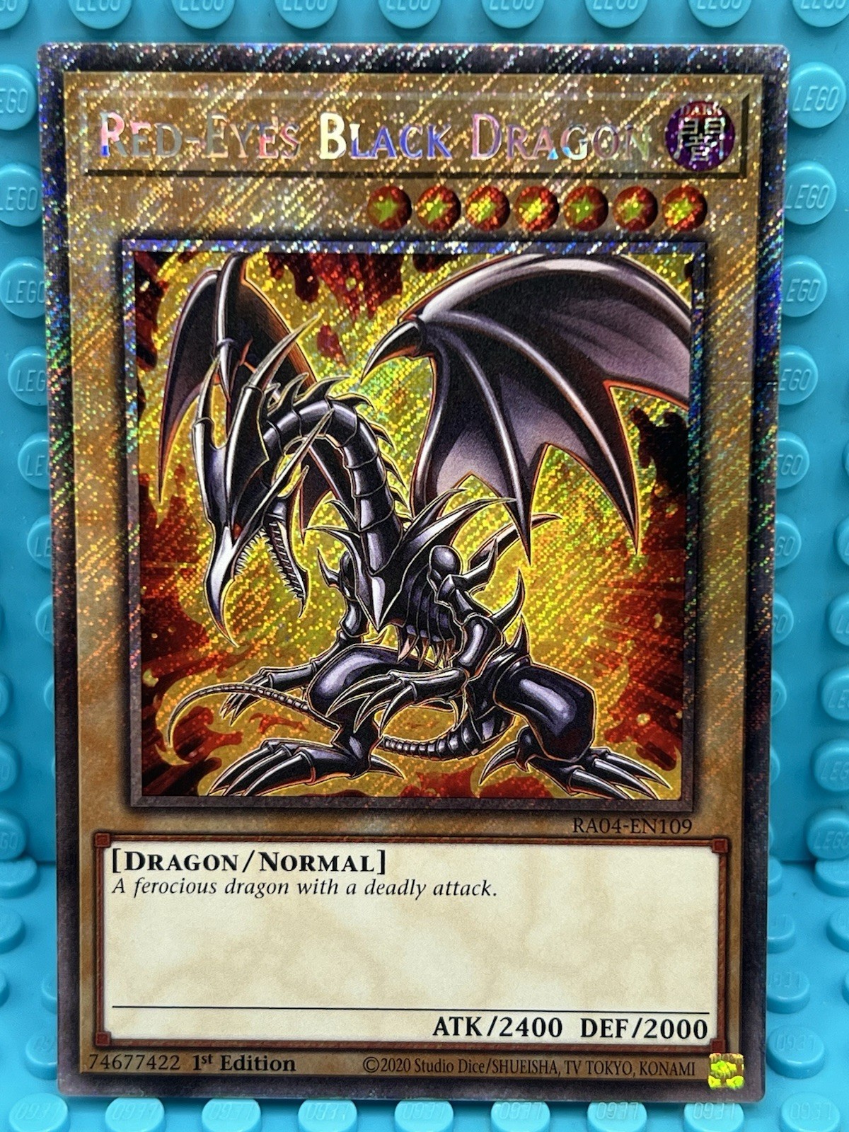 Yugioh Red-Eyes Black Dragon RA04-EN109 Platinum Secret Rare 1st Edition