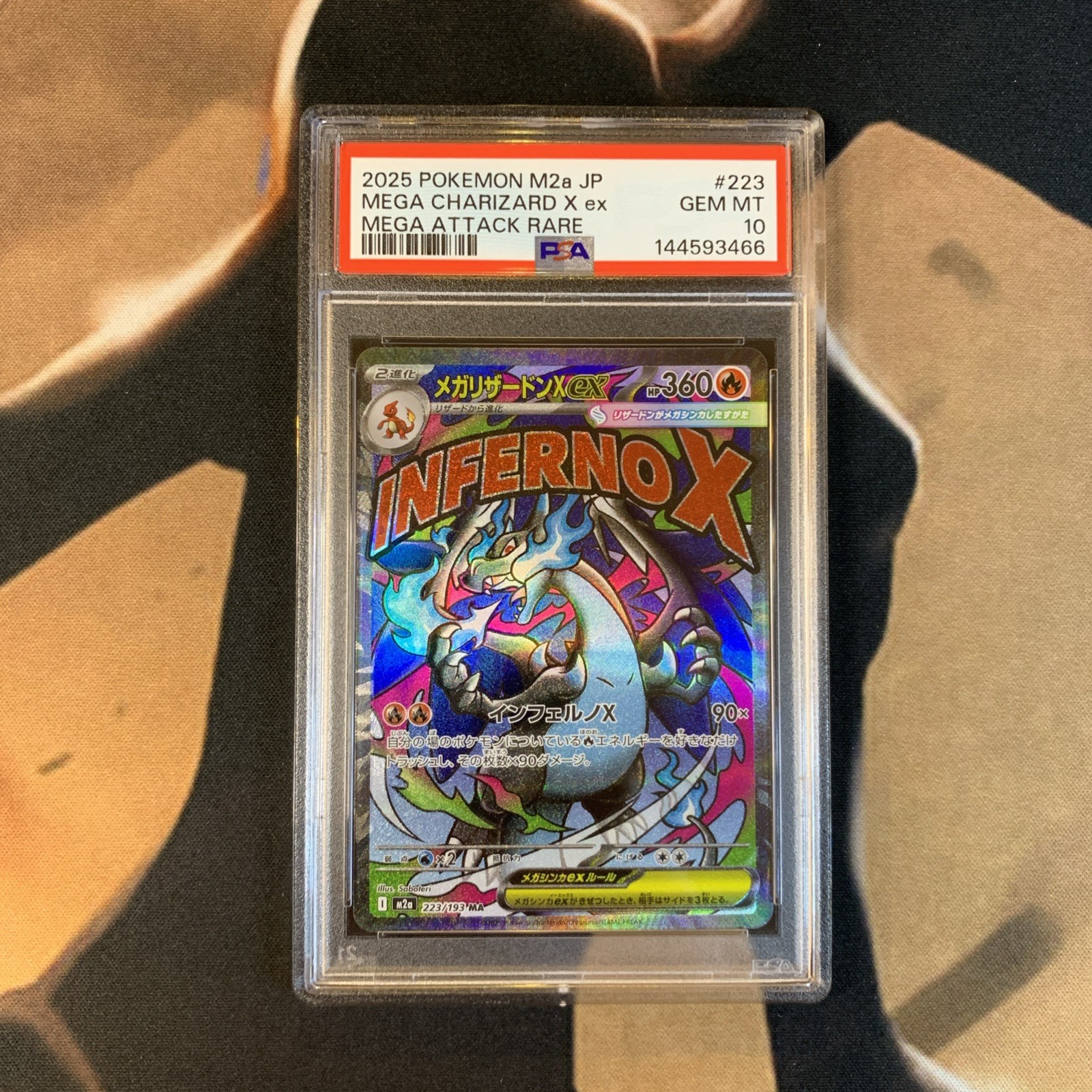Mega Charizard X ex PSA 10 Mega Dream ex 223/193 Japanese Pokémon Card Gem Mint