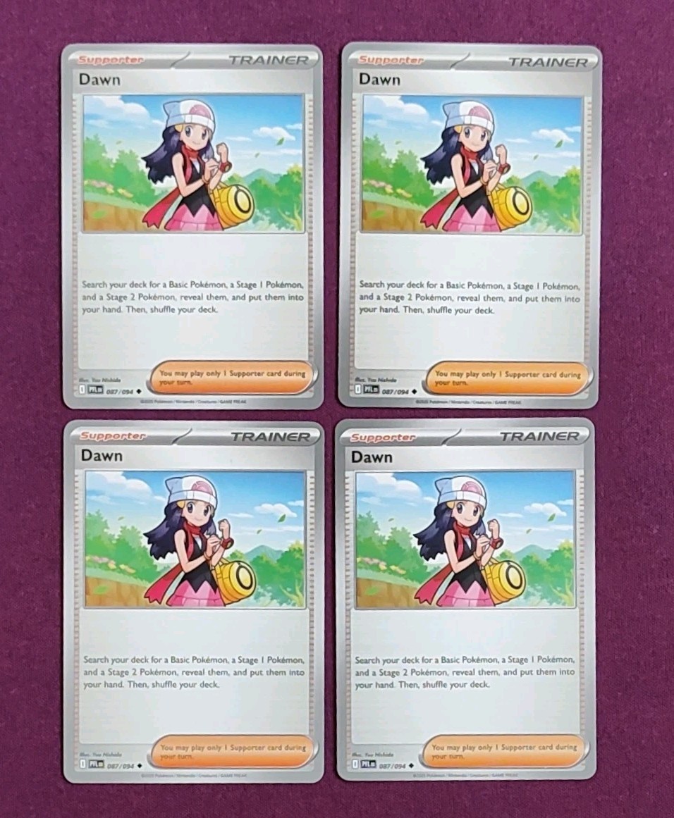 Pokémon TCG 4x Dawn 087/094 Phantasmal Flames Playset NM