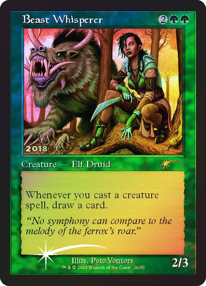 MTG FOIL Beast Whisperer (30th Anniversary) – Promo #030A_2023_026