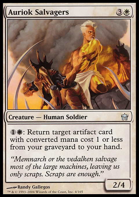 Magic the Gathering MTG Auriok Salvagers (4) Fifth Dawn LP