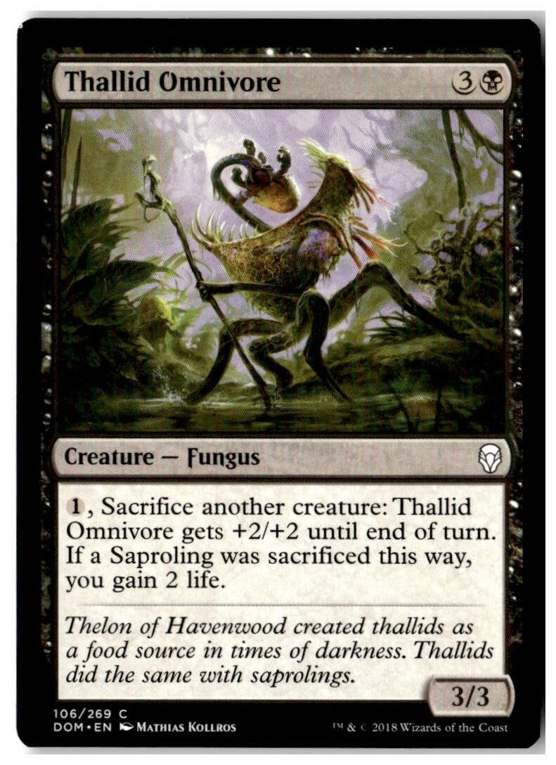 MTG Thallid Omnivore – Dominaria Lightly Played English Playset (x4)