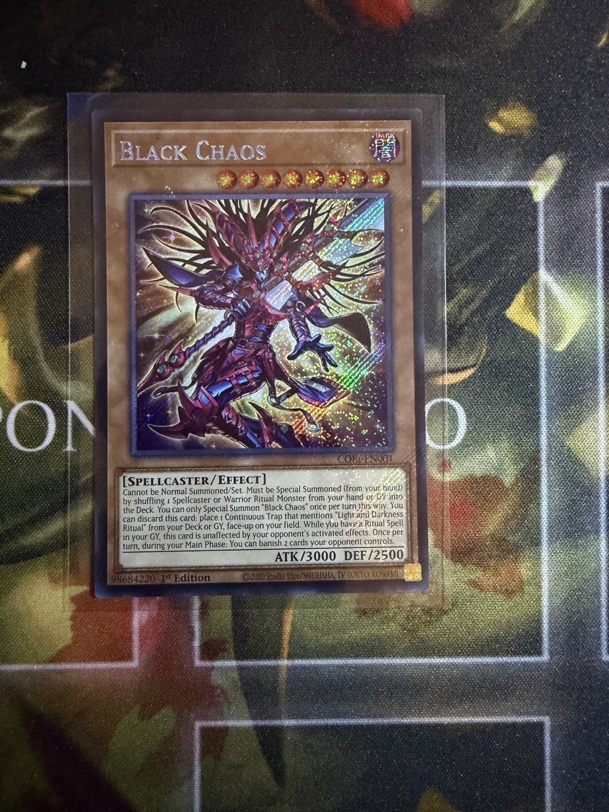 Black Chaos 1st Edition Secret Rare Chaos Origins CORI-EN001 NM