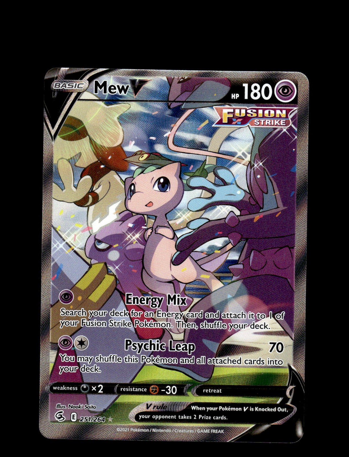 SWSH08: Fusion Strike #251/264 Mew V (Alternate Full Art)