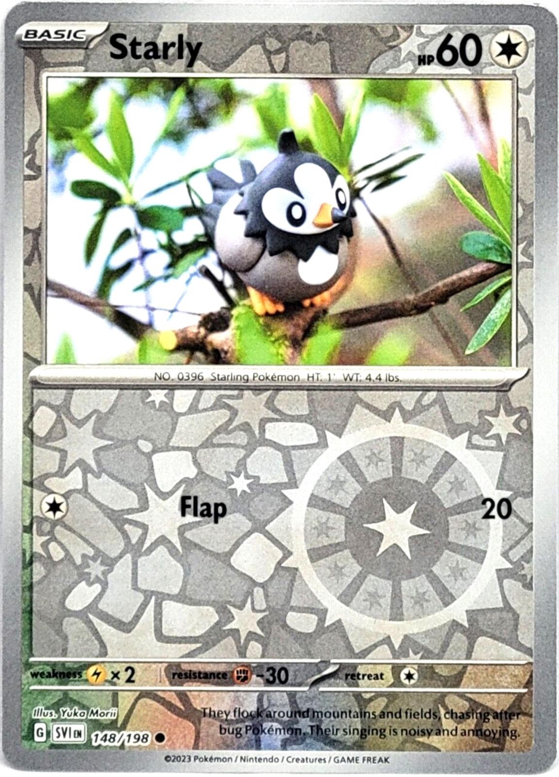 Starly Reverse Holofoil [SVI – 148/198] LP Pokemon
