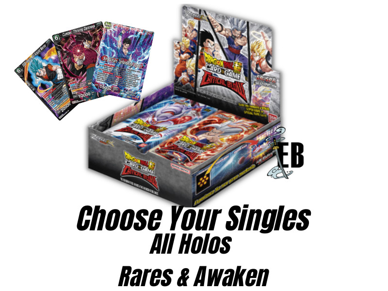 DBS! Critical Blow – Choose your singles – All HOLO – Rares & Awaken – English