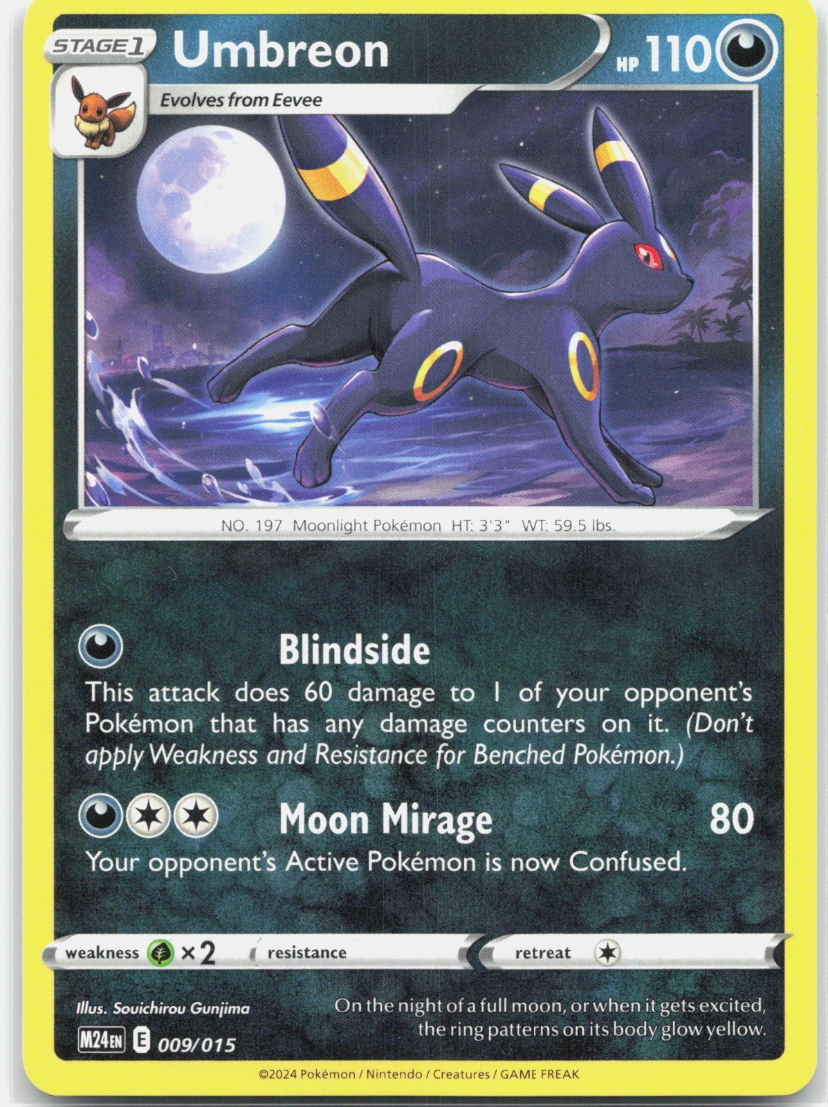 Umbreon Promo McDonald’s Promos 2024 M24 Darkness 009/015 2025 NM