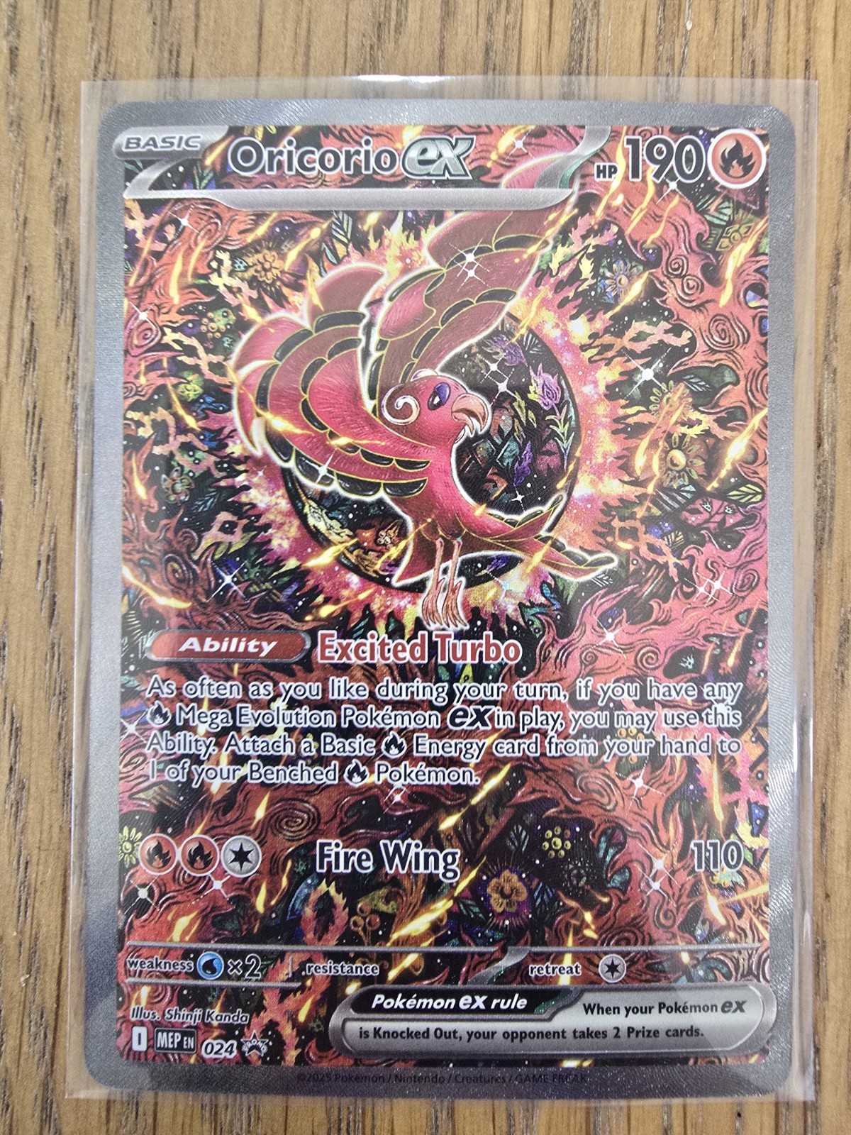 Oricorio ex 024 Me: Mega Evolution Promo Holo