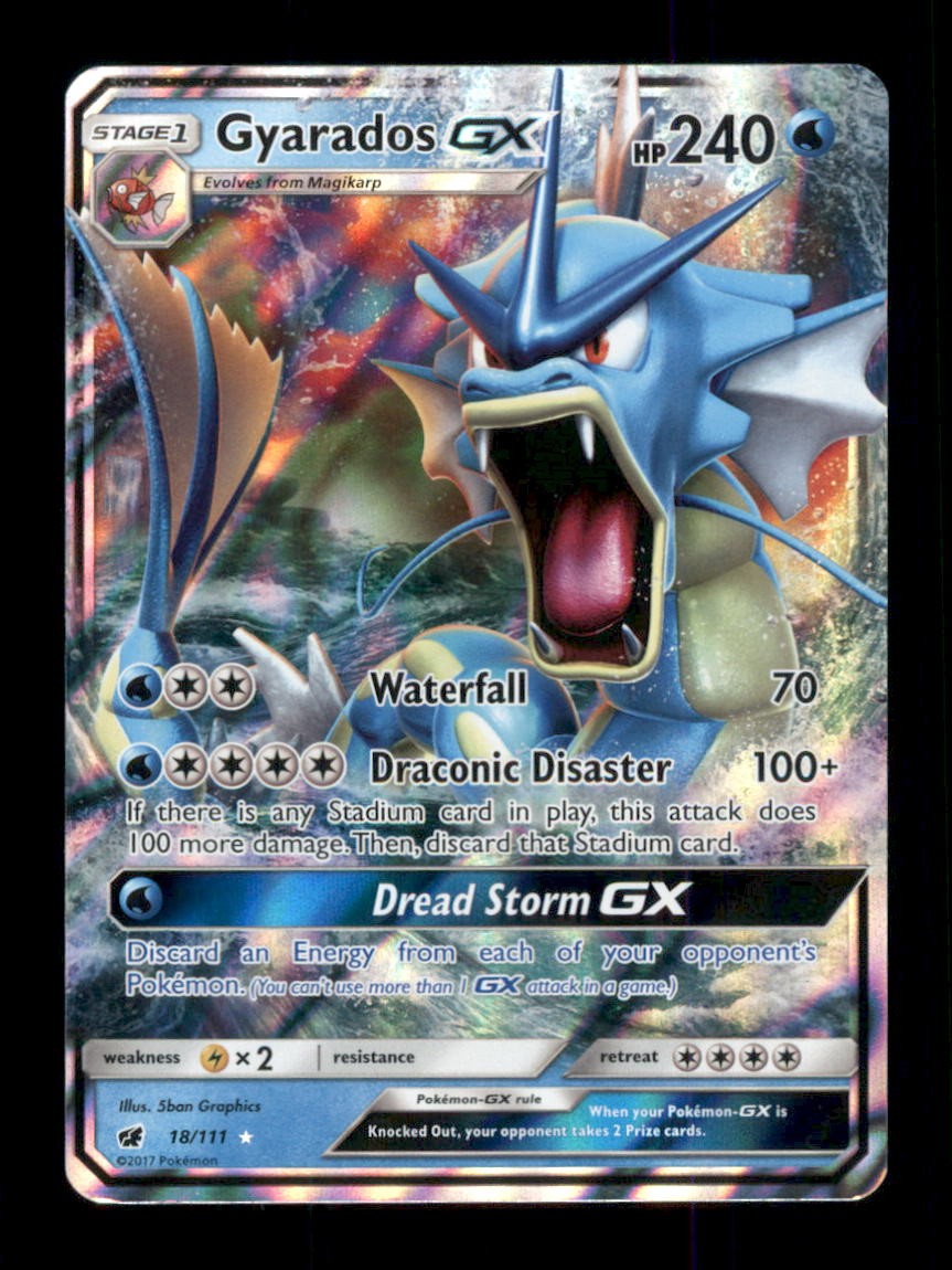 Gyarados GX Ultra Rare Holo SM – Crimson Invasion 18/111 NM