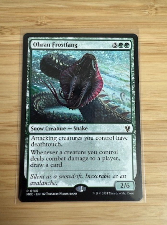 Magic the Gathering: Ohran Frostfang Commander: Murders at Karlov Manor Reg NM