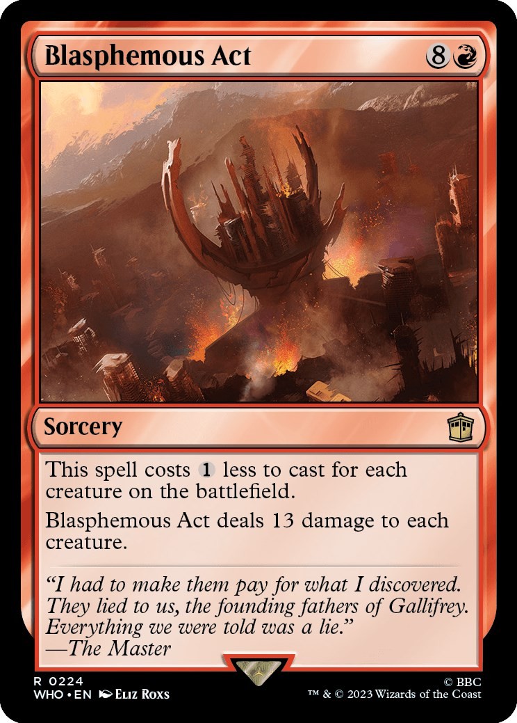 Blasphemous Act (224) ( NM) Universes Beyond: Doctor Who MTG WHO