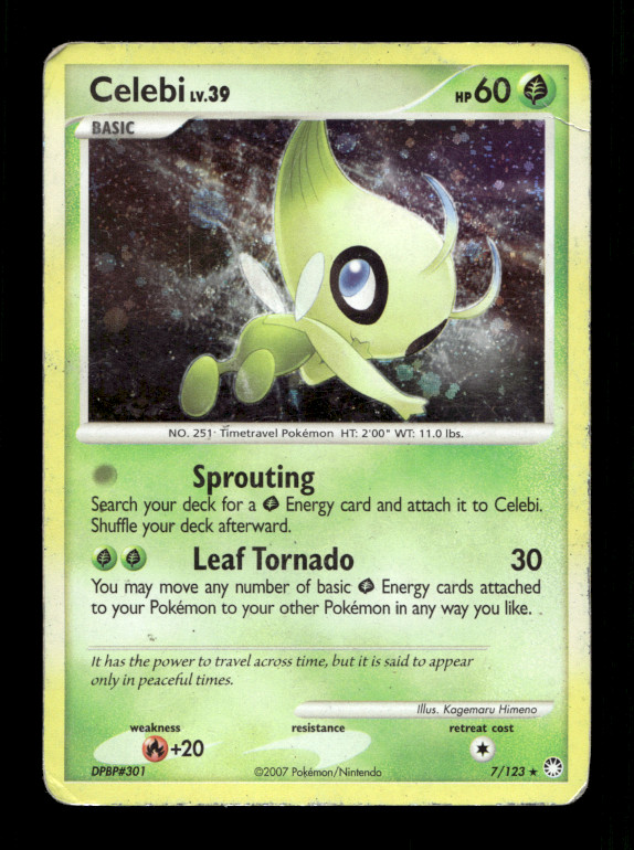 Celebi Holo Rare Mysterious Treasures 7/123 HP