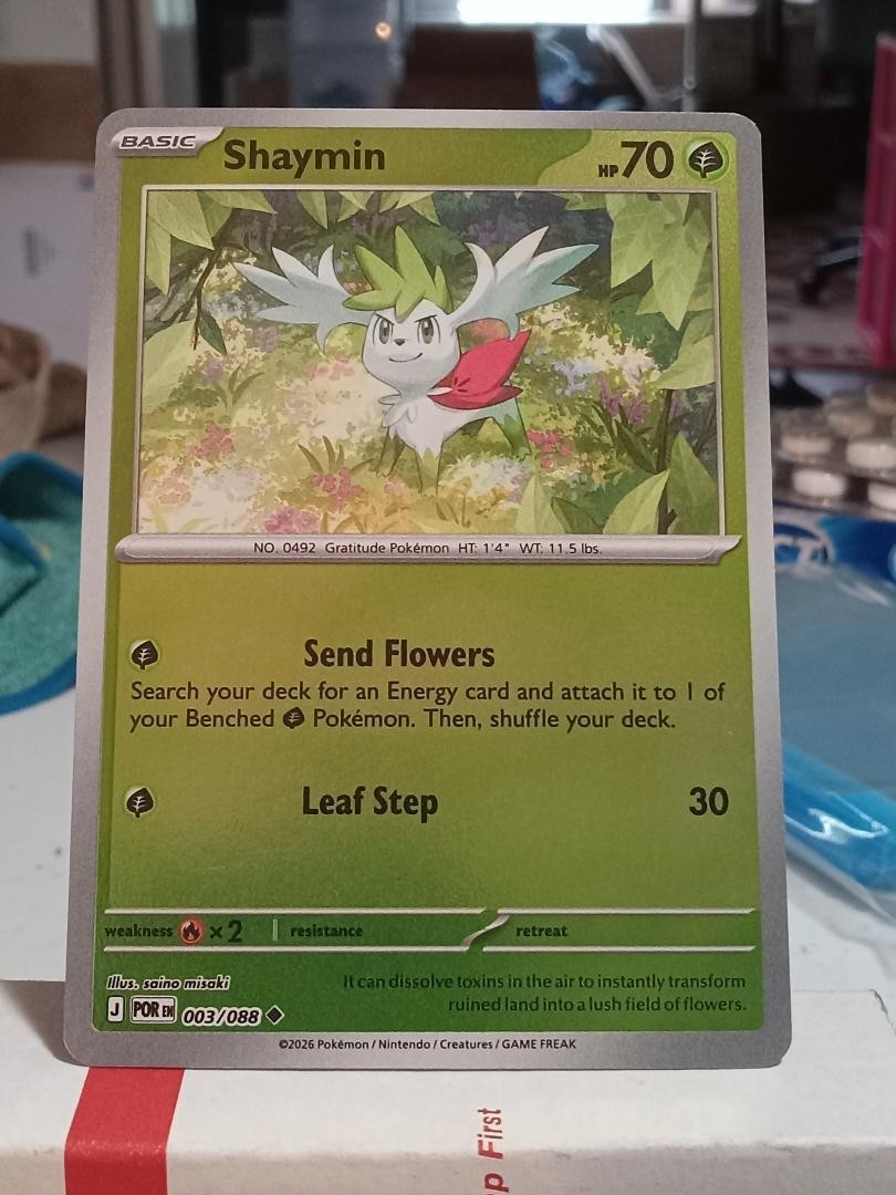 SHAYMIN 003/088 POKEMON PERFECT ORDER ME03 REVERSE HOLO