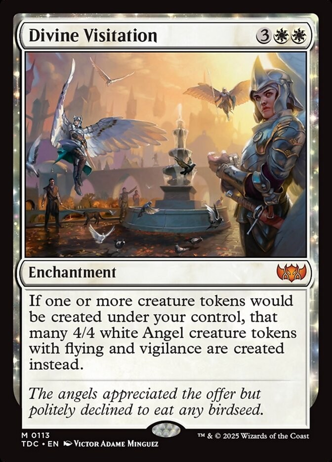 Divine Visitation 0113 Non Foil Mythic Tarkir Dragonstorm Commander MTG NM