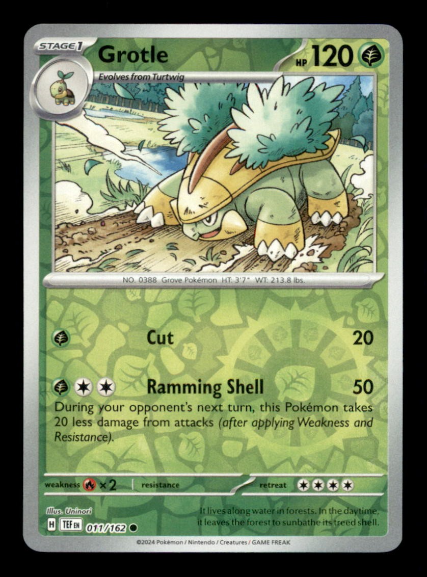 GROTLE 011/162 – REVERSE HOLO C – TEMPORAL FORCES – NM/M