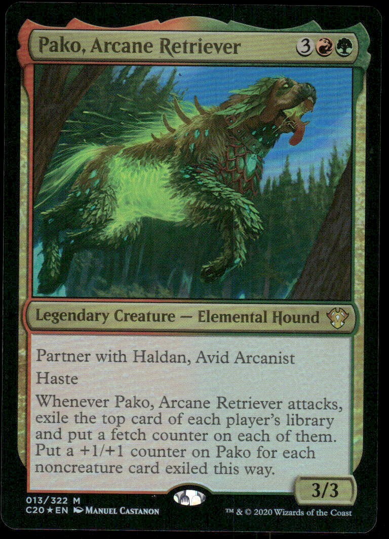 1x FOIL Pako, Arcane Retriever – Commander 2020 -NM-Mint – MTG
