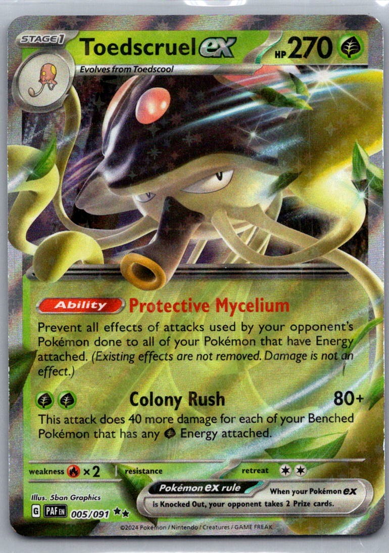 Toedscruel ex Double Rare Holo 022/197 SV03: Obsidian Flames NM