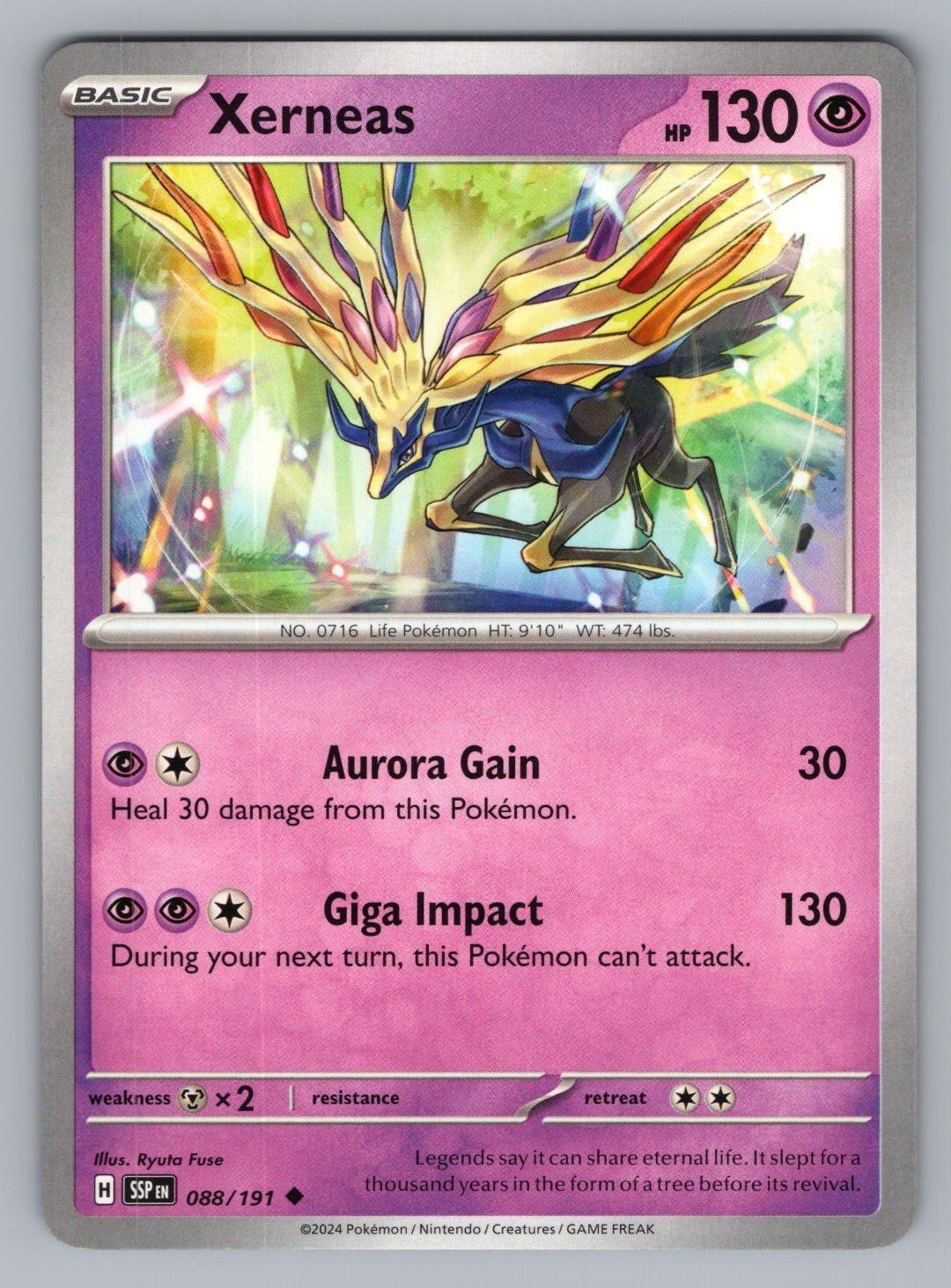 XERNEAS 088 UC POKEMON NM SSP RYUTA FUSE!-