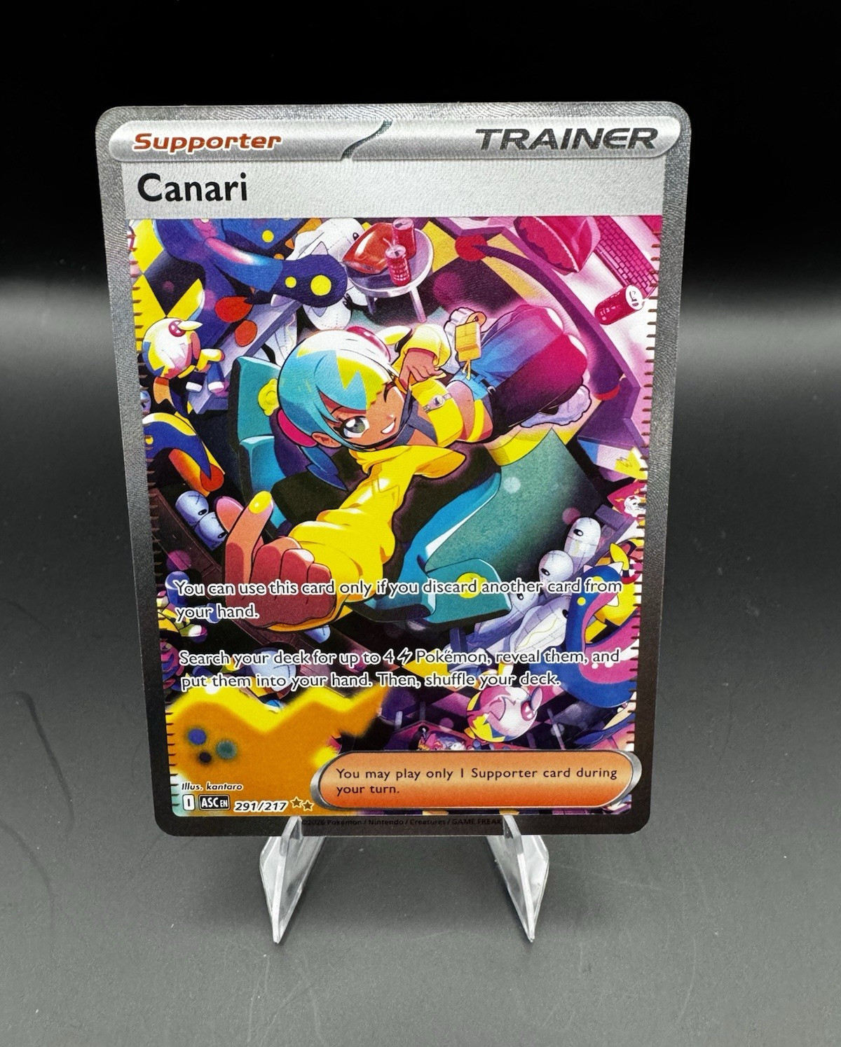 The Pokémon Company Canari 291/217 Ascended Heroes Full Art Holo Eng